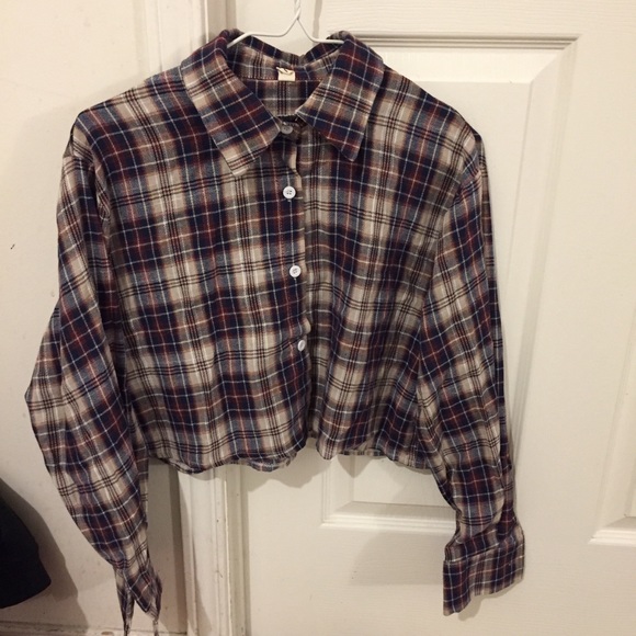 Yesstyle crop plaid shirt size S - Picture 1 of 5